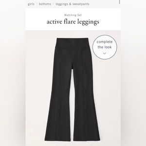 Abercrombie Kids-girls’ active flare leggings-NWT. Brand new. Never worn.